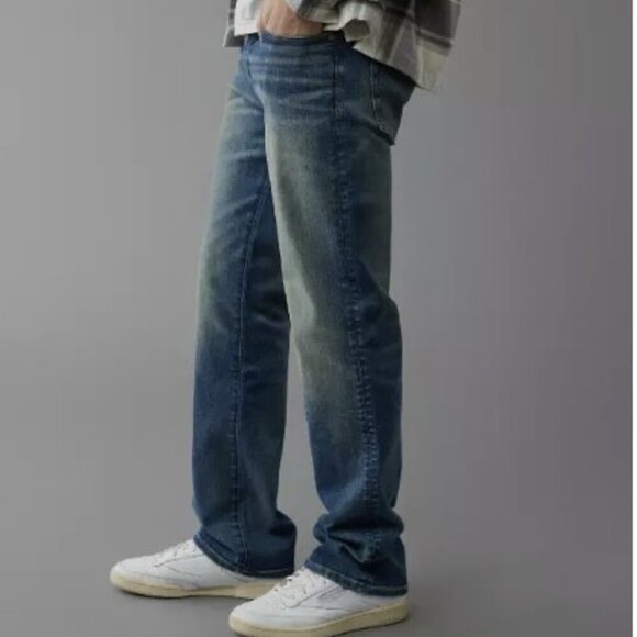 AMERICAN EAGLE Men 34 x 30 Original Boot Denim Blue Jeans Classic Cowboy Western - Picture 1 of 11